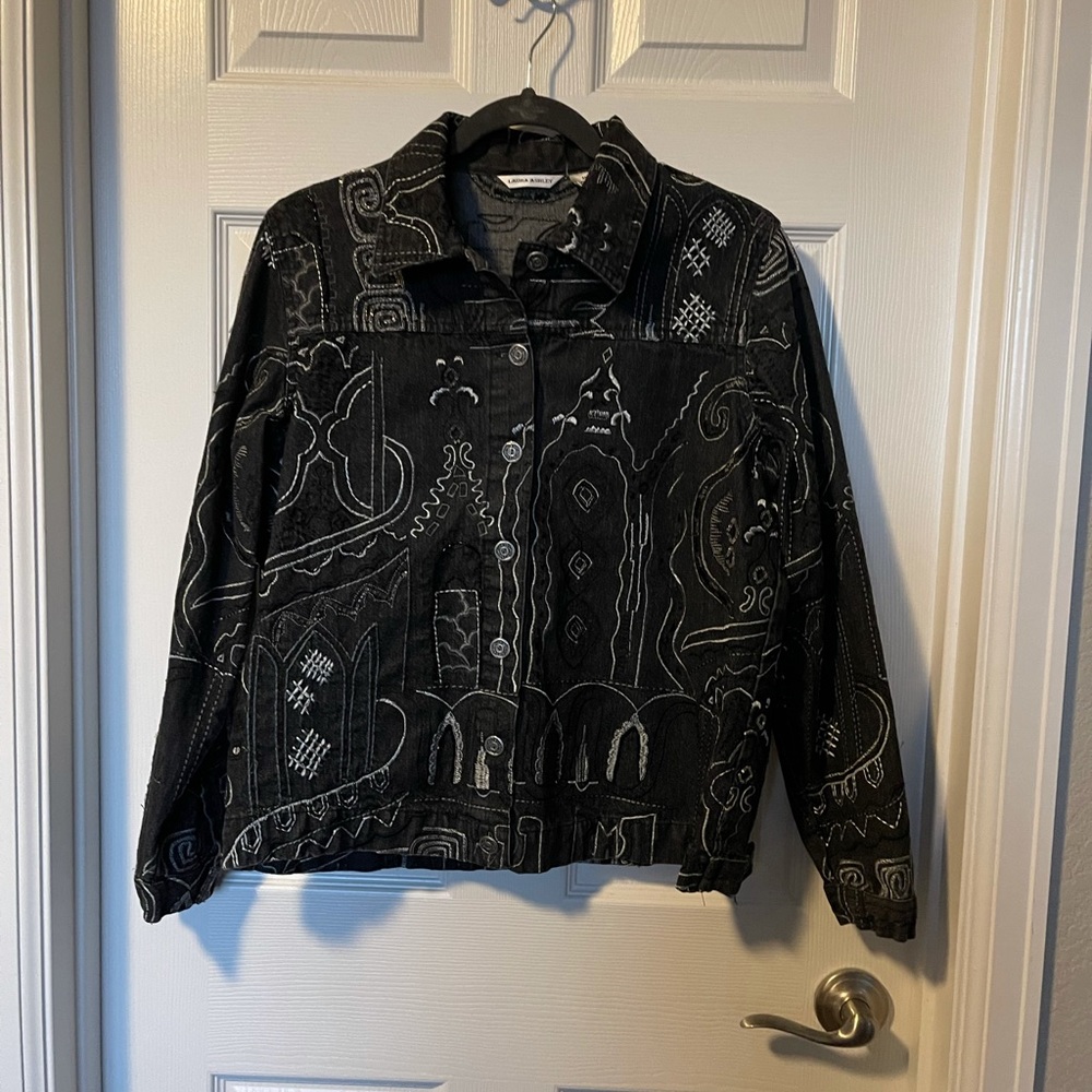 Women’s Medium Laura Ashley embroidered and Beaded Jacket
